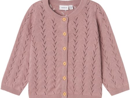 Name It Deauville Mauve Banni Strik Cardigan Noos Online now