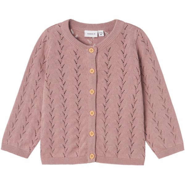 Name It Deauville Mauve Banni Strik Cardigan Noos Online now