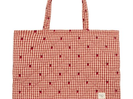 Flöss Molly Quiltet Taske Berry Gingham Online