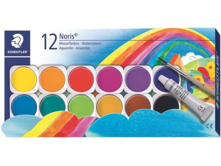 Staedtler Vandfarver W Brush 12 Colours For Discount