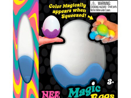 NeeDoh Magic Color Egg Blå Hot on Sale