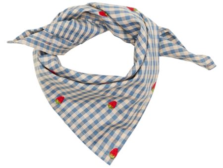 Flöss Polly Tørklæde Berry Blue Gingham Online