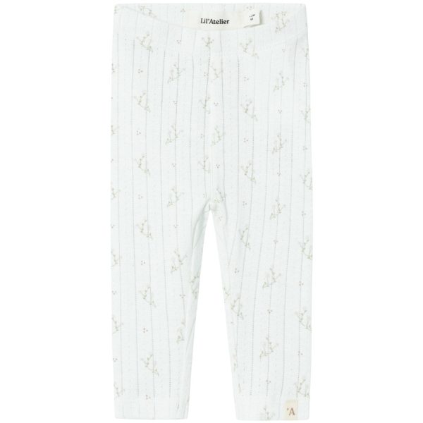 Lil Atelier Coconut Milk Rachello Dee Slim Leggings Discount