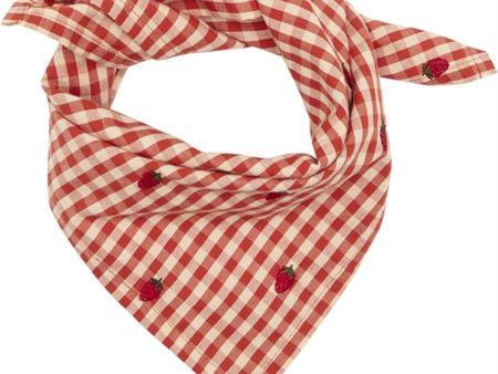 Flöss Molly Tørklæde Berry Gingham For Cheap