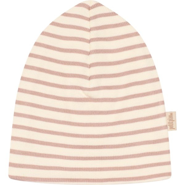 Petit Piao Adobe Rose Beanie Hue Modal Striped Cheap