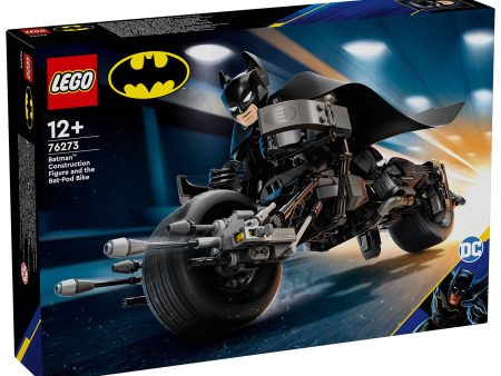 LEGO® Marvel Byg selv-figur af Batman™ og Batpod-motorcyklen Discount