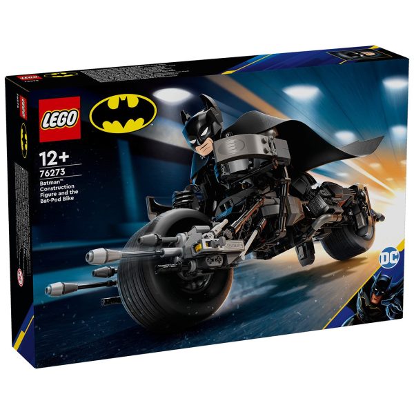 LEGO® Marvel Byg selv-figur af Batman™ og Batpod-motorcyklen Discount