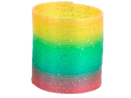 Pocket Money Regnbuefarvet Fjeder Med Glitter 6,5 X 6,5 Cm Cdu Supply