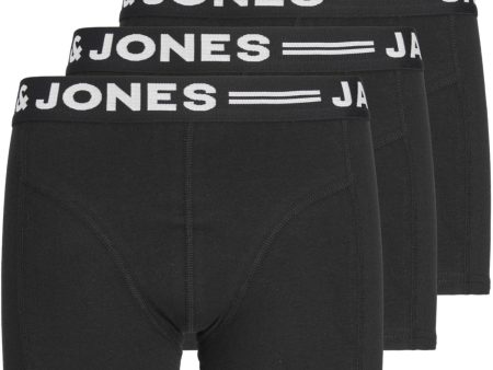 Jack & Jones Junior Black Sense Boxershort 3-pak Noos Online Sale