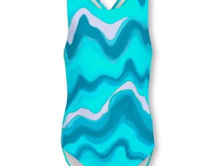 Kids ONLY Spa Retreat   Aqua Waves Laura Cross Back Badedragt For Sale