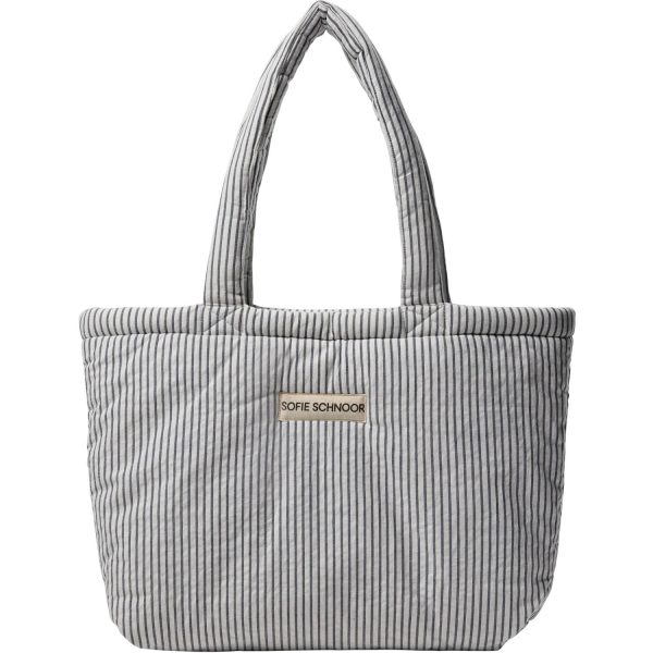 Sofie Schnoor White Black Striped Tote Bag on Sale