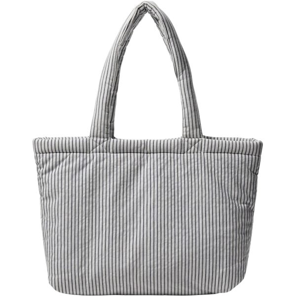 Sofie Schnoor White Black Striped Tote Bag on Sale